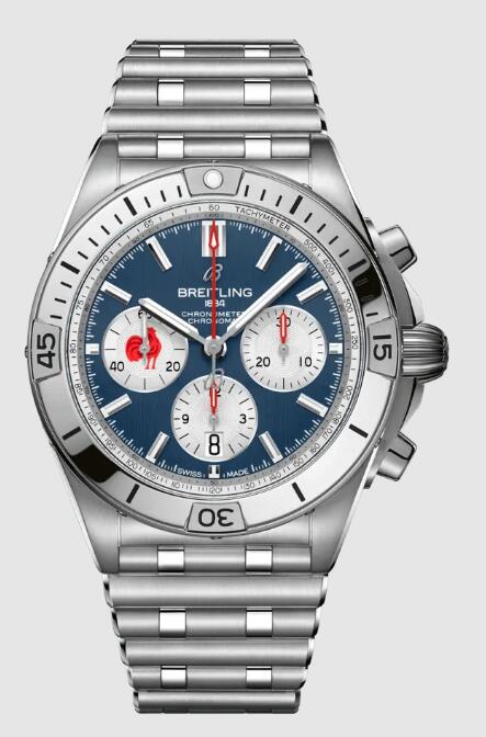 Review Breitling CHRONOMAT B01 42 SIX NATIONS FRANCE Replica watch AB0134A81C1A1